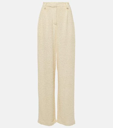 Magda Butrym High-rise bouclé wide-leg pants 1