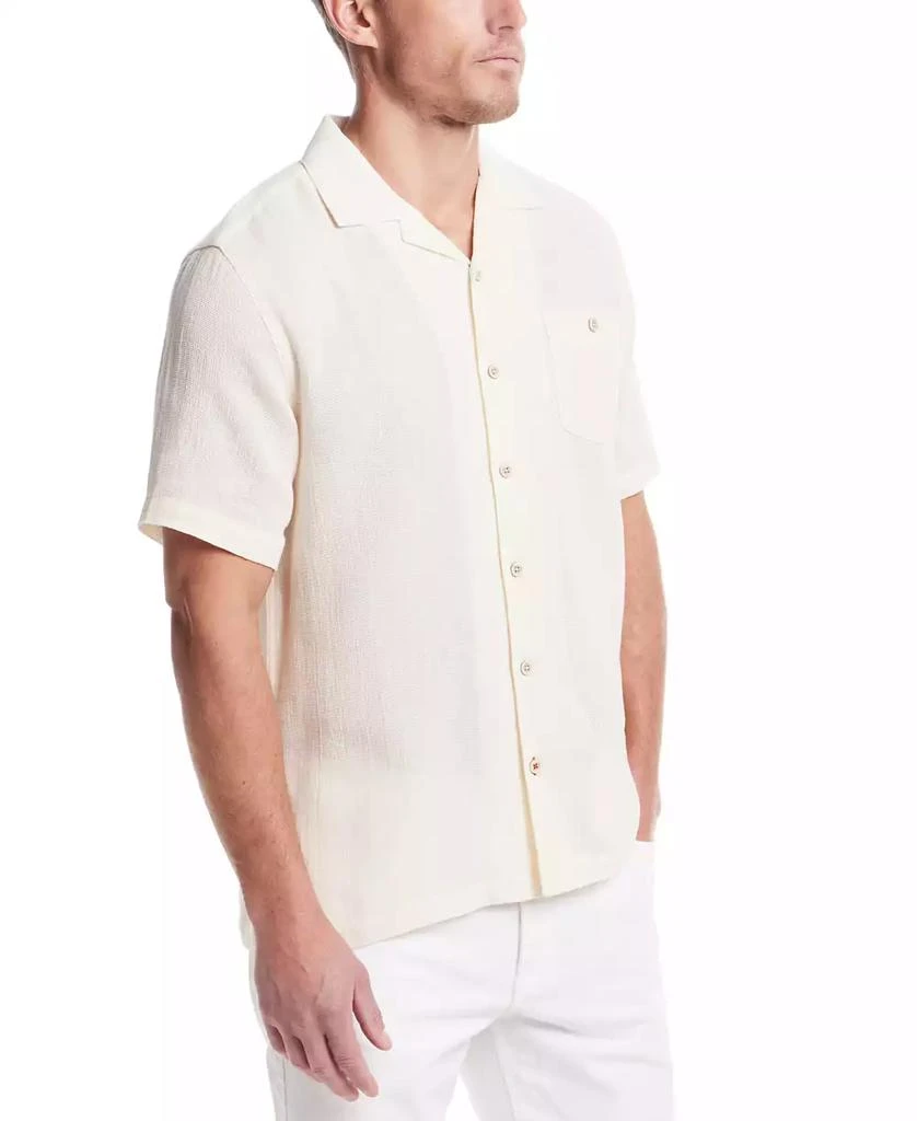 Weatherproof Vintage Men's Airtex Regular-Fit Textured Button-Down Camp Shirt 6