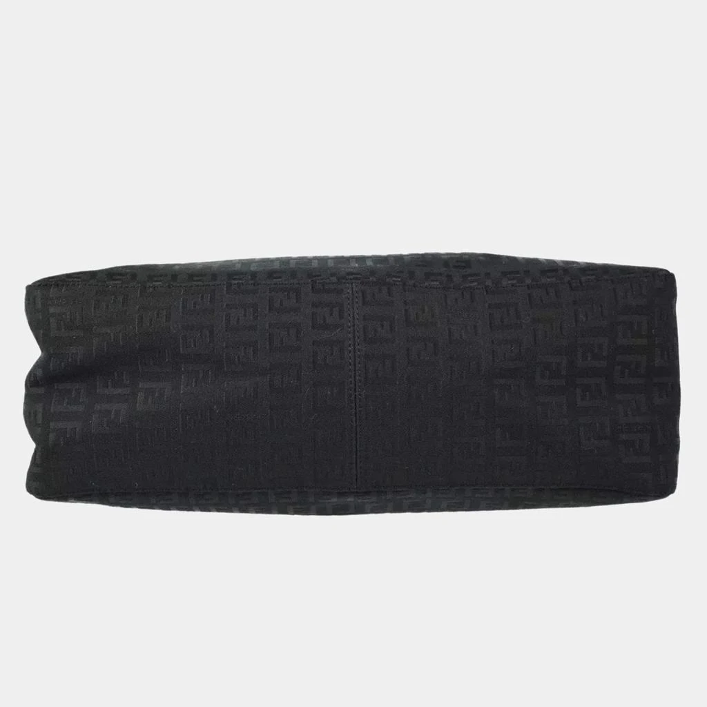 Fendi Fendi Black Zucchino Canvas Tote Bag 3