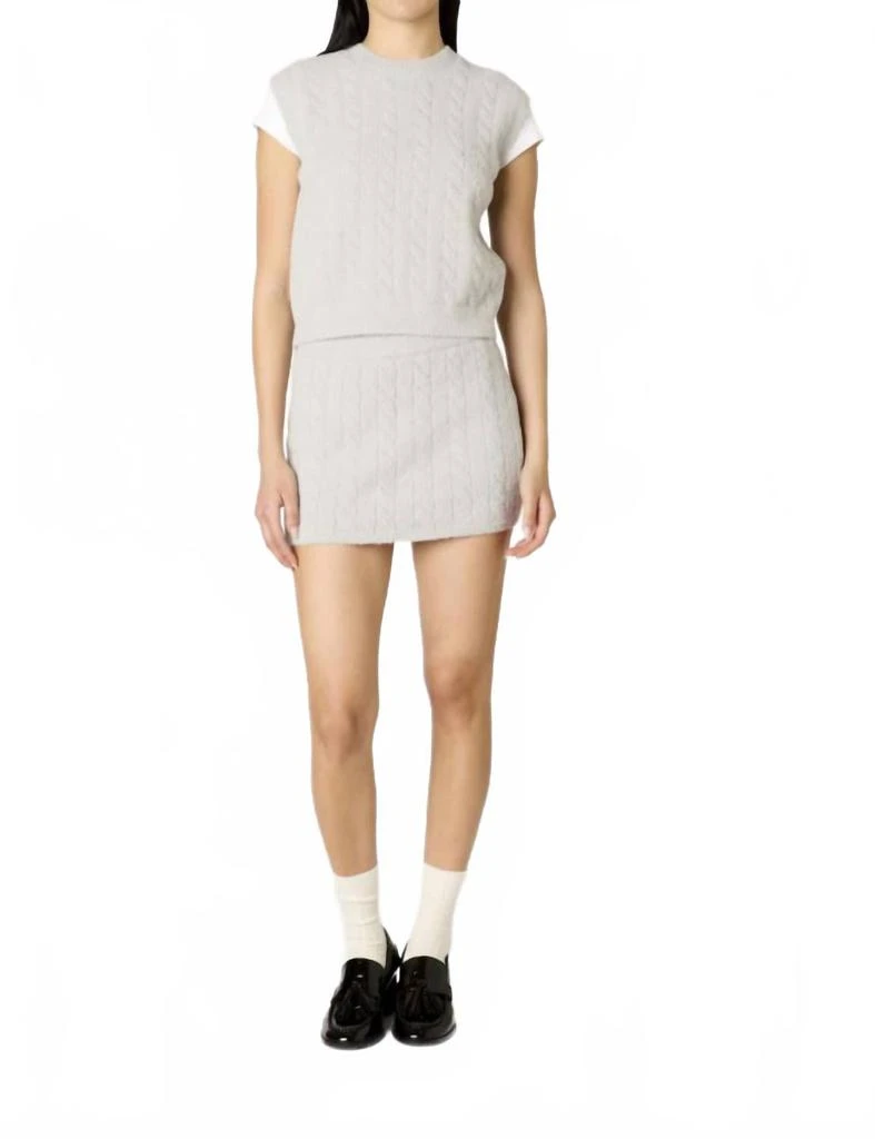 NIA Evie Sweater Vest In Silver