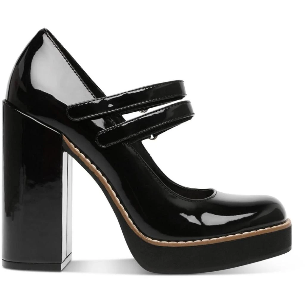 Steve Madden Twice Womens Patent Strappy Platform Heels 2