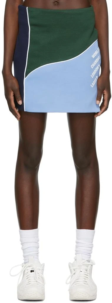 Ahluwalia Blue & Green Twice As Nice Skirt 1