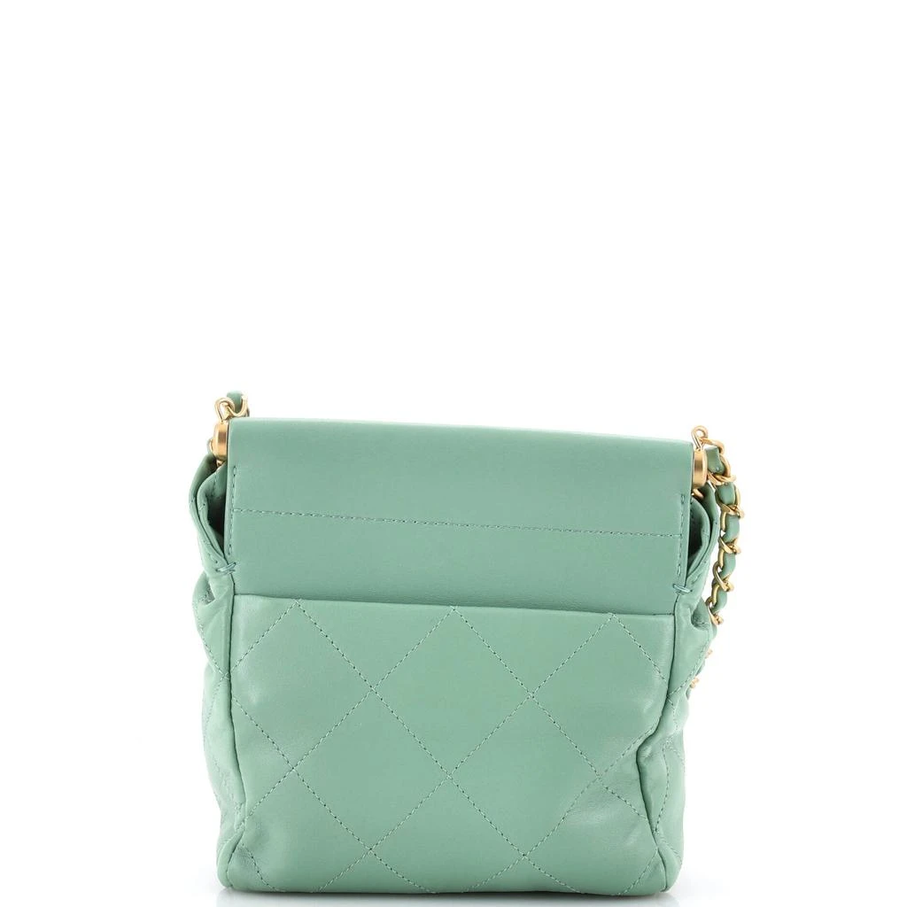 Chanel Resin Charms Chain Bucket Bag Quilted Lambskin Small 4