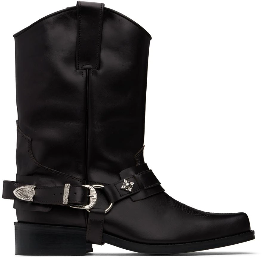 Toga Virilis SSENSE Exclusive Brown Boots 1