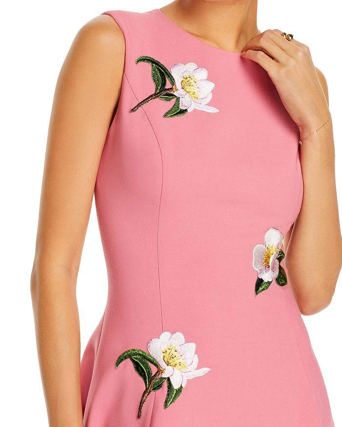 Oscar de la Renta Floral Appliqué Dress 2