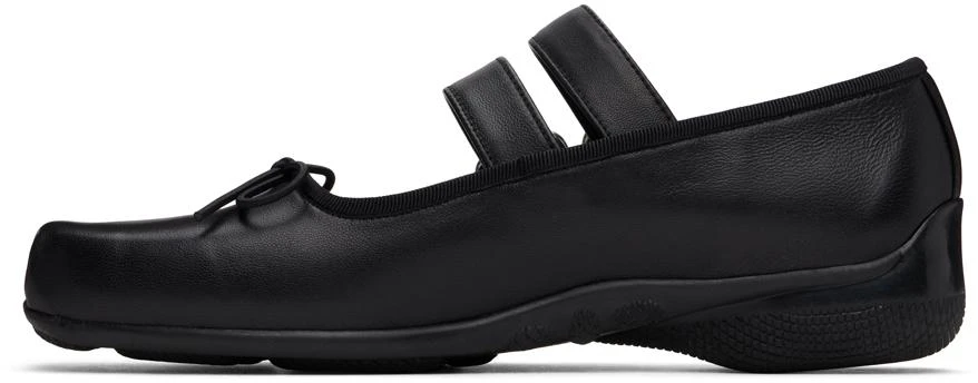 OPEN YY Black Buckle Ballerina Flats 3