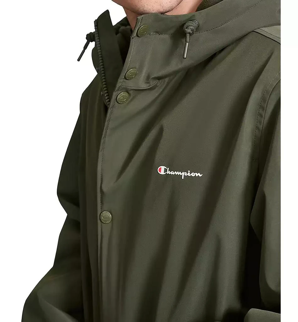 CHAMPION Men's Hooded Stadium Jacket with Fleece Lining 4