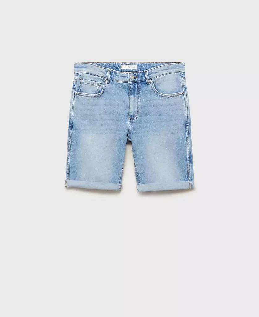 Mango Men's Slim-Fit Denim Bermuda Shorts 2