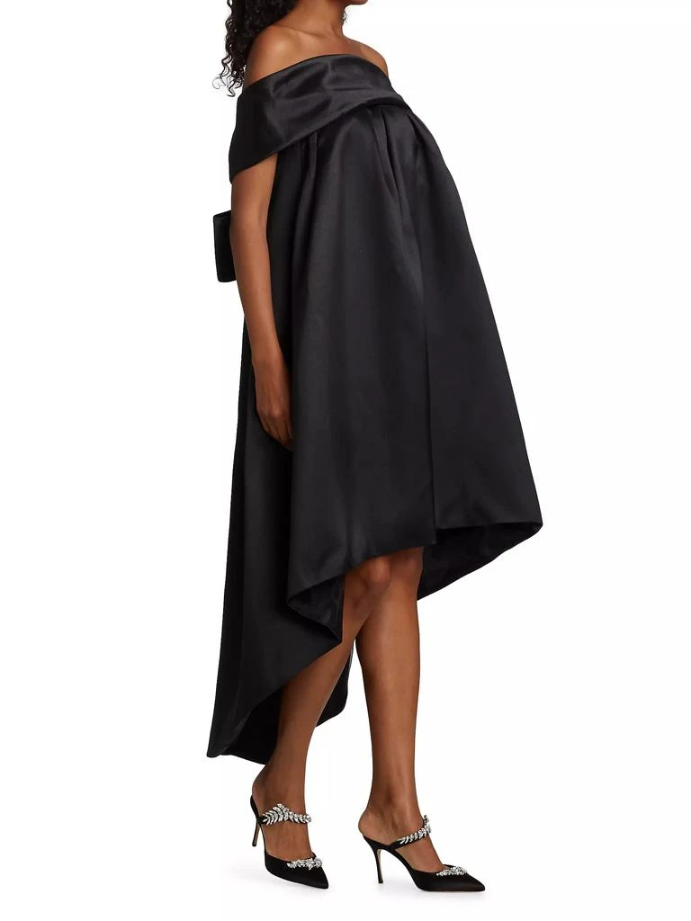 Amsale Bow-Back Trapeze Dress 4