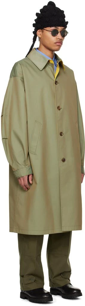 Comme des Garcons Khaki Spread Collar Trench Coat 2