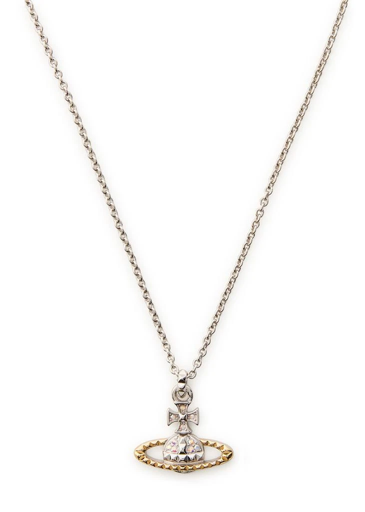 Vivienne Westwood Mayfair Bas Relief two-toned rhodium-plated necklace