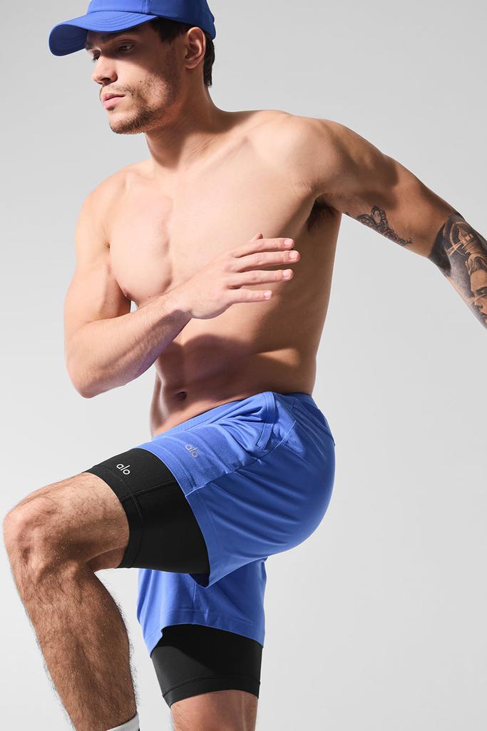 Alo Conquer React 2-In-1 Performance Short - Marathon Blue/Black