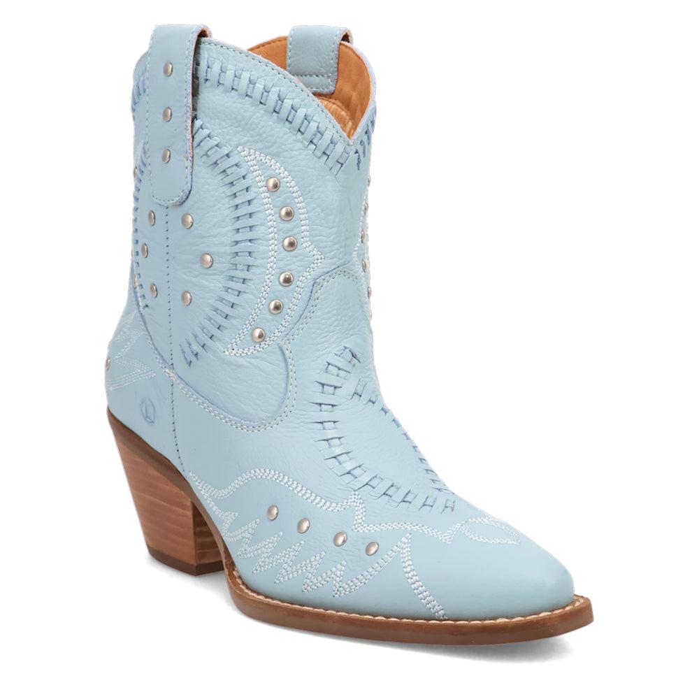 Dingo Precious Embroidered Studded Snip Toe Cowboy Booties