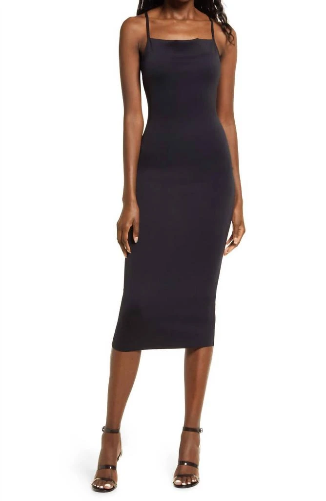 good american scuba midi dress Scuba Spaghetti midi Dress