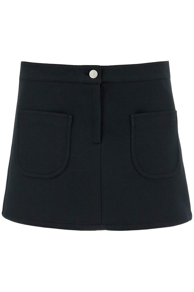 COURREGES "2-pocket twill mini