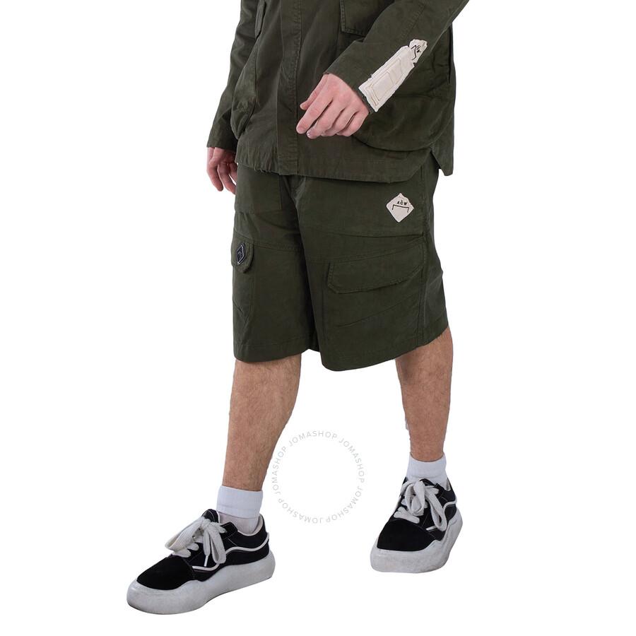 A-COLD-WALL* Ando Cotton Cargo Shorts In Dark Olive