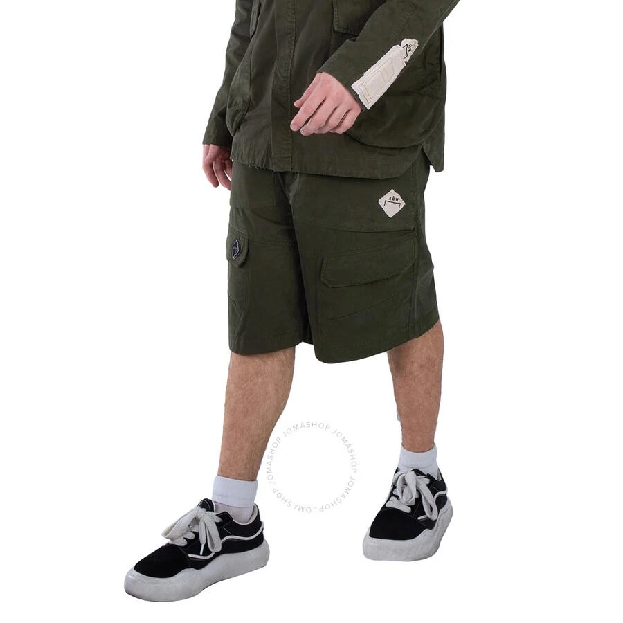 A Cold Wall Ando Cotton Cargo Shorts In Dark Olive 2