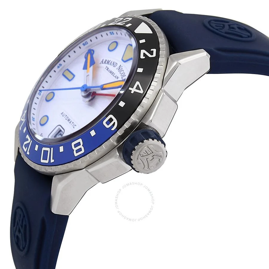 Armand Nicolet JSH GMT Automatic Silver Dial Men's Batman Bezel Watch A487RGU-AU-GG2710U 2