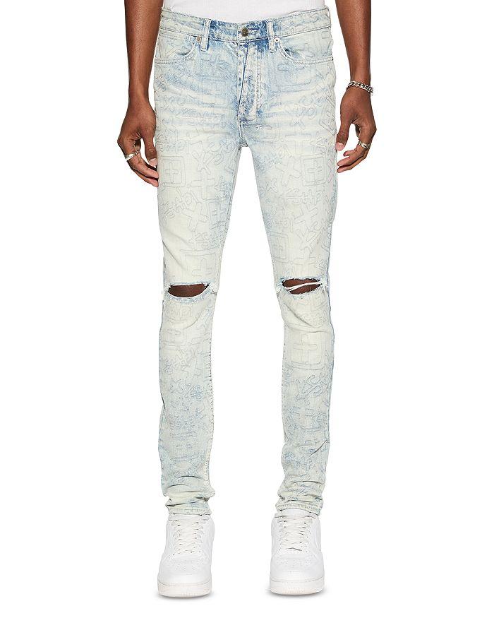 Ksubi Van Winkle Stencil Legacy Skinny Jeans in Blue
