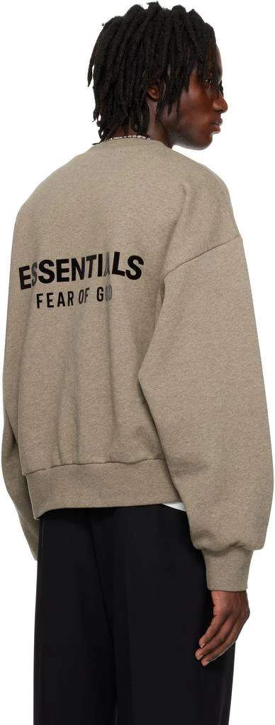 Essentials Gray Classic Crewneck Sweatshirt 3