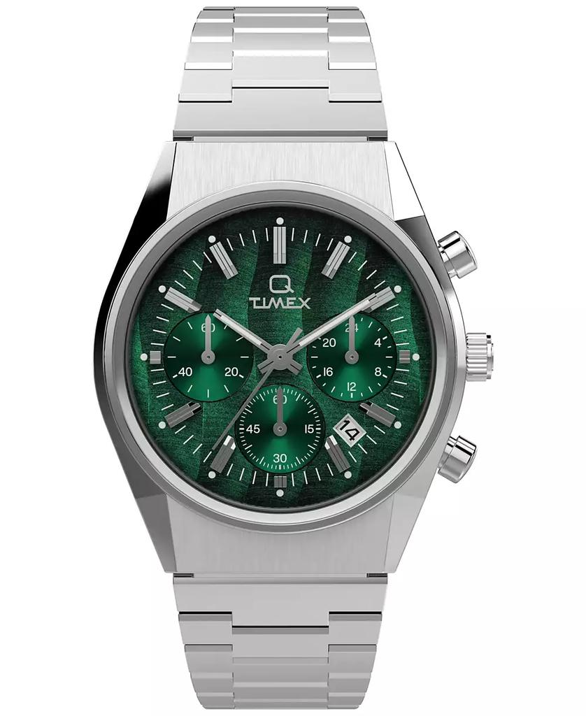 Timex Men's Analog Silver-Tone Stainless Steel Watch, 40mm