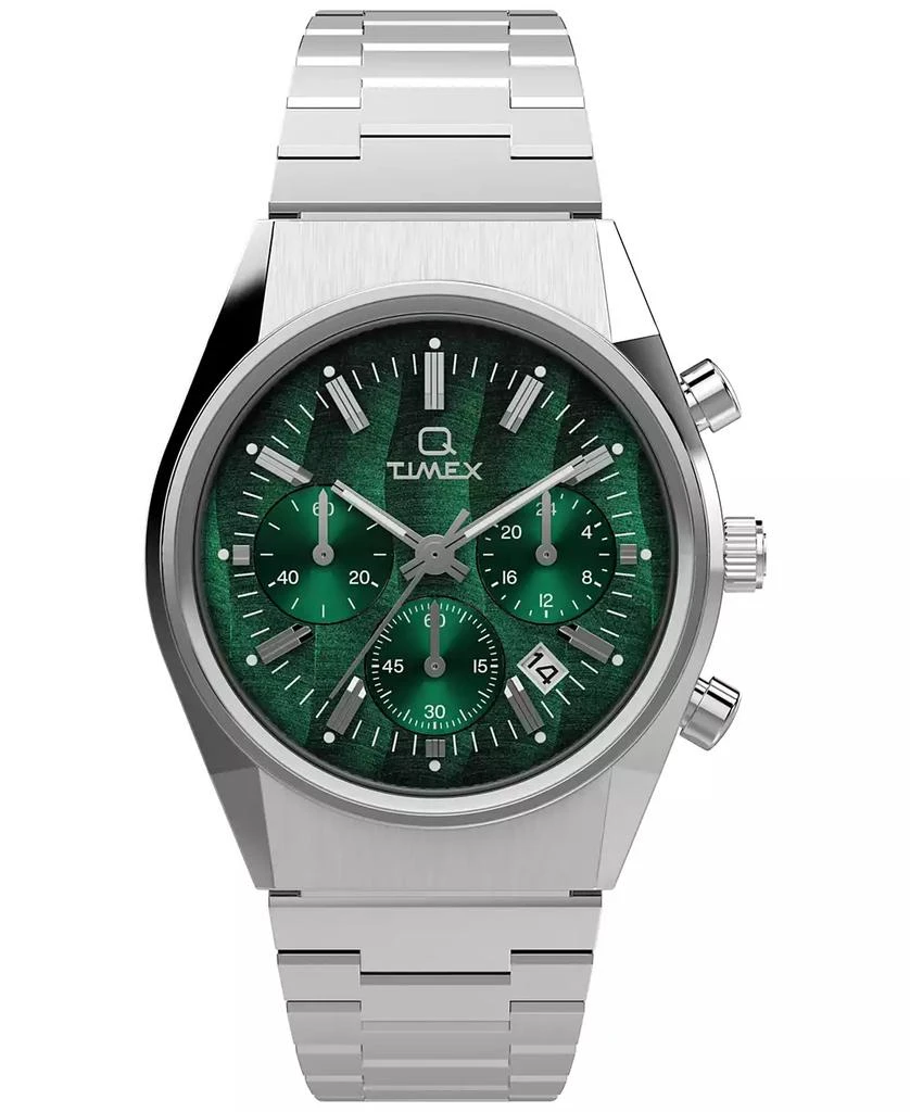 Timex Men's Analog Silver-Tone Stainless Steel Watch, 40mm 1