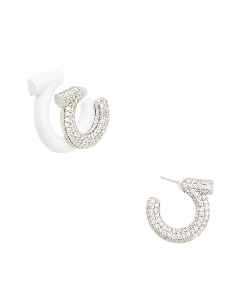 Salvatore Ferragamo Ferragamo Mismatched Gancini Earrings 1