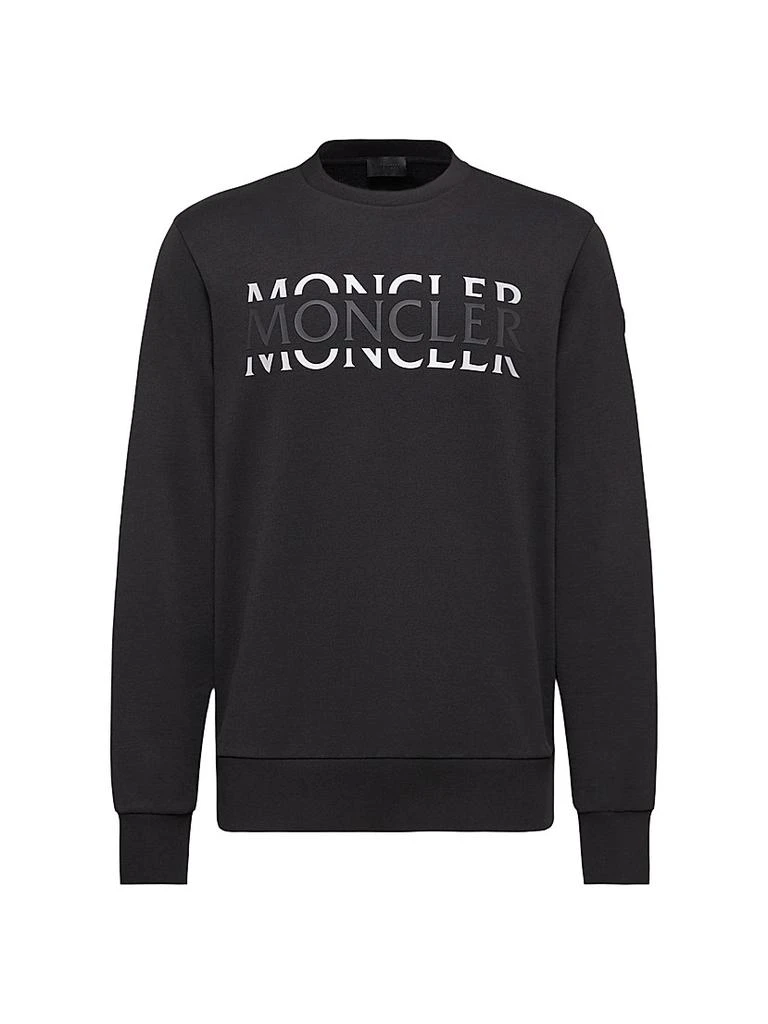 Moncler Crew Neck Sweatshirt in Cotton Jersey