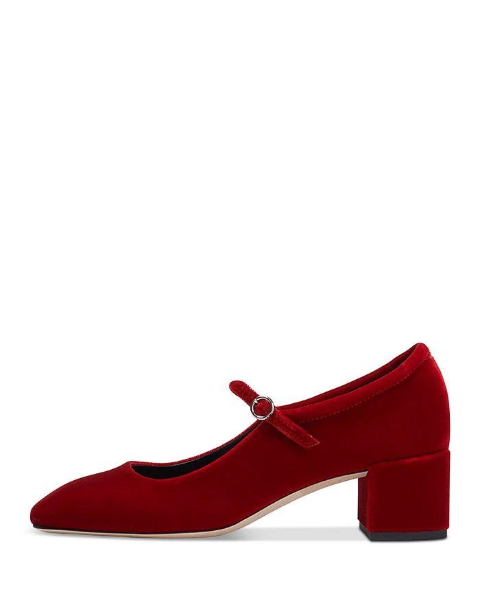 AEYDE Women's Aline Red Block Heel Pumps 1