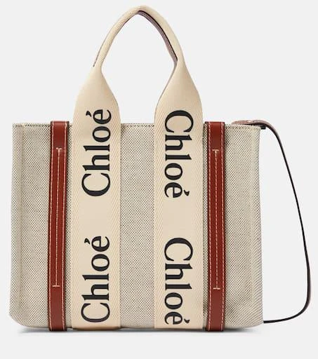 Chloé Woody Small canvas tote 1