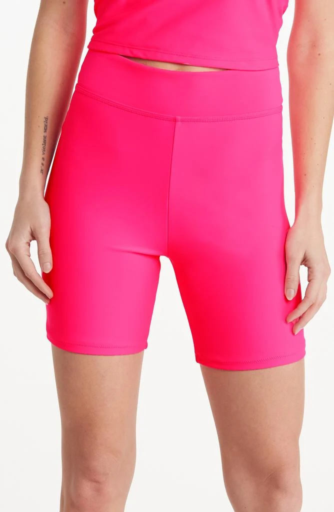 Good American High Waist Swim Bike Shorts 1