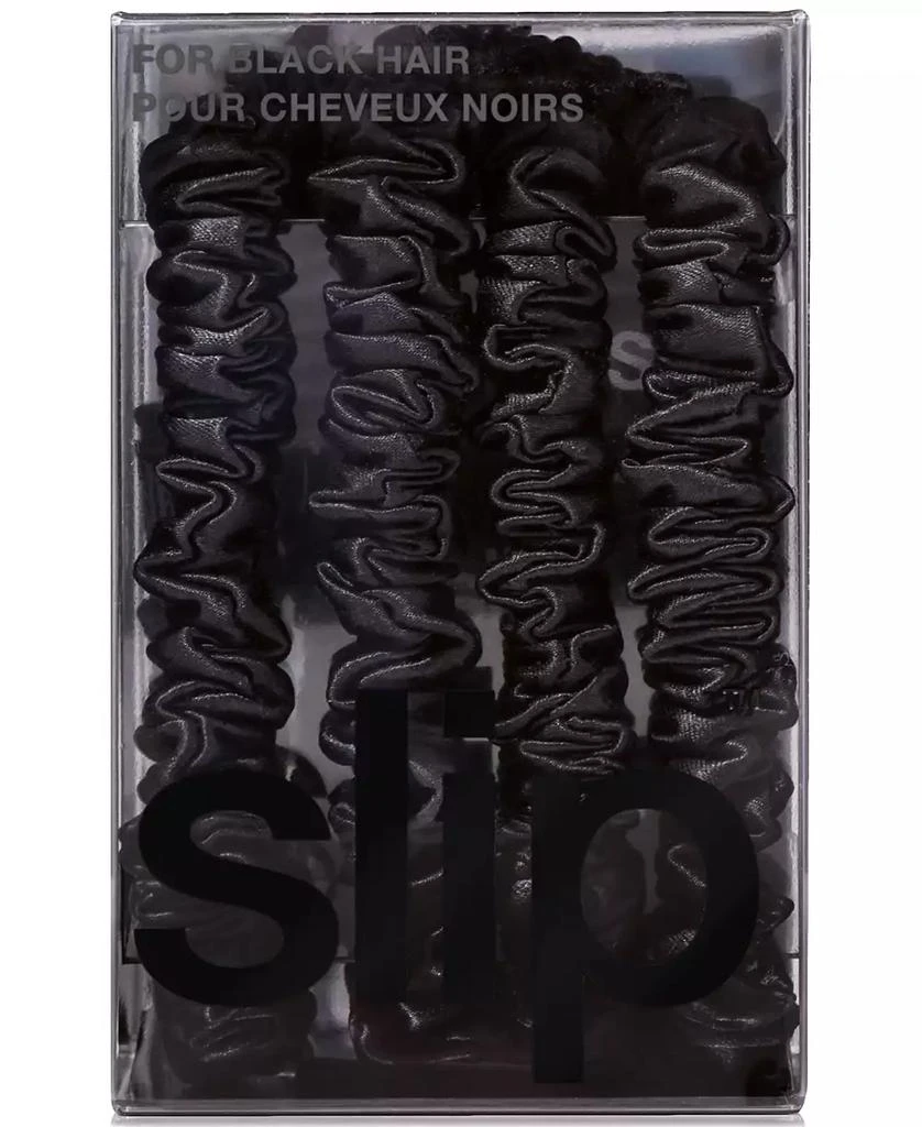 Slip 4-Pc. Pure Silk Back-to-Basics Skinny Scrunchies Set 3