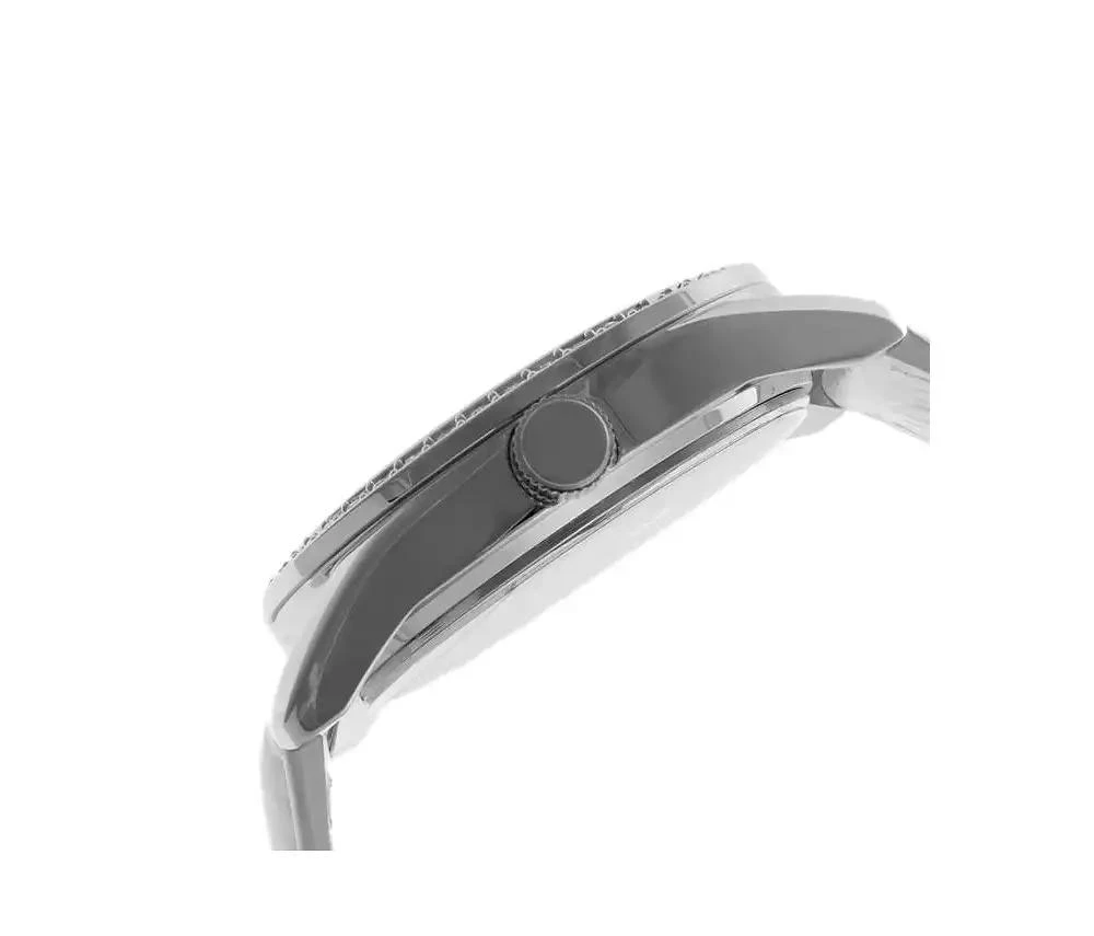 Peugeot Women's White Watch 40mm Bold Crystal Bezel Leather Strap 3