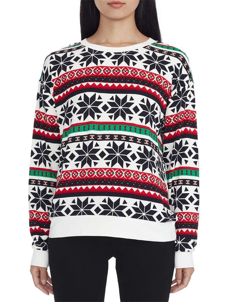 Marc New York by Andrew Marc Womens Knit Printed Pullover Sweater 1