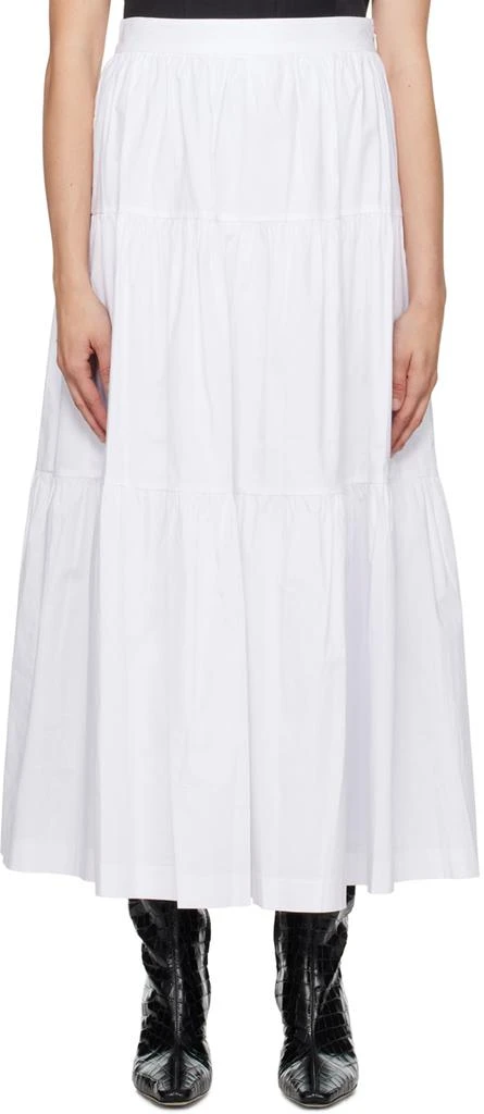 Staud White Sea Midi Skirt 1