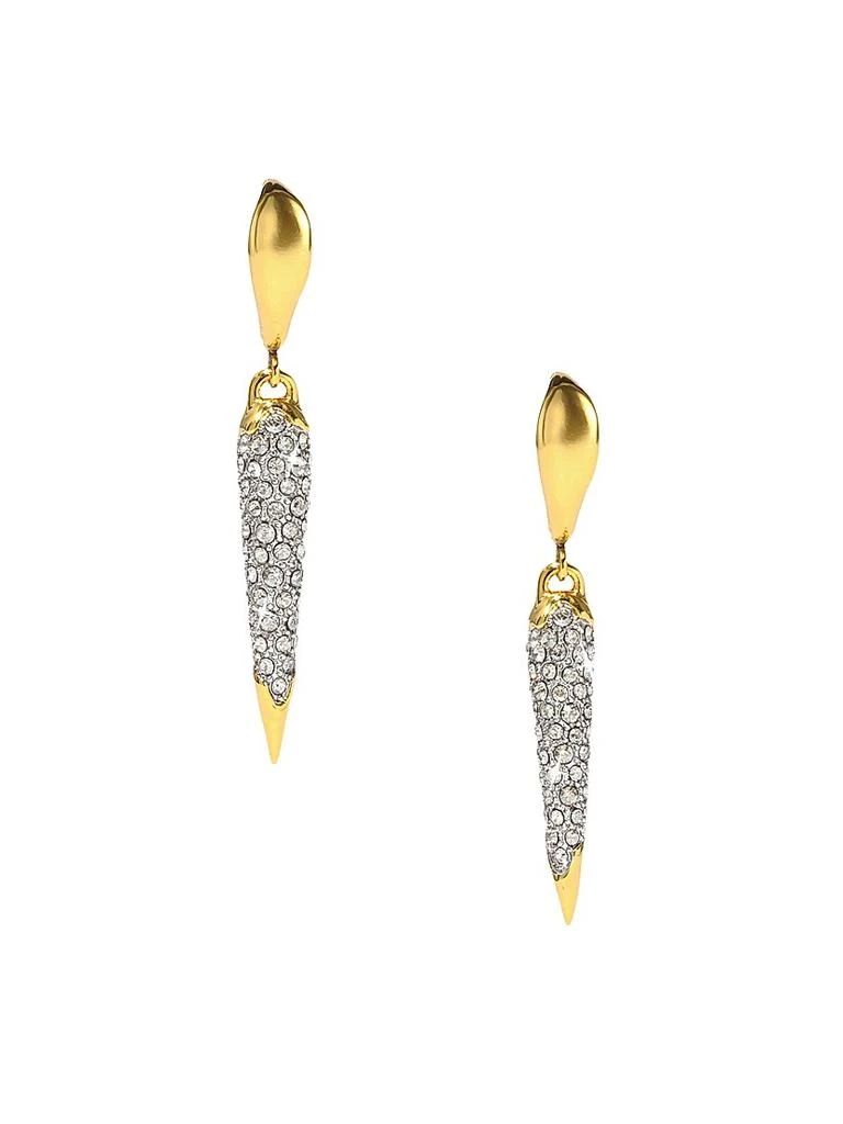 Alexis Bittar Solanales Spear 14K-Gold-Plated, Rhodium-Plated 
Glass Crystal Drop Earrings