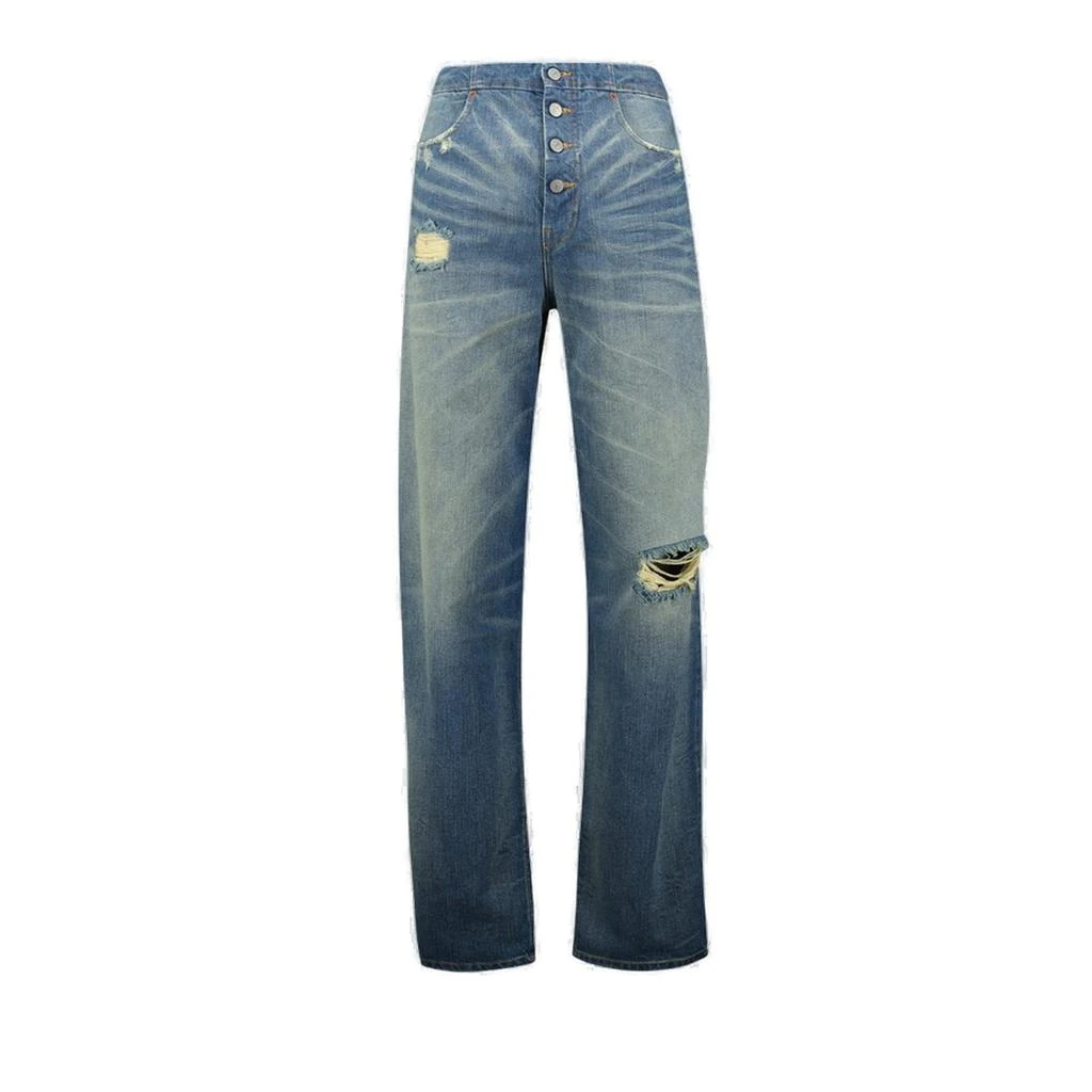 MM6 MM6 Maison Margiela Distressed Washed Denim Jeans 1