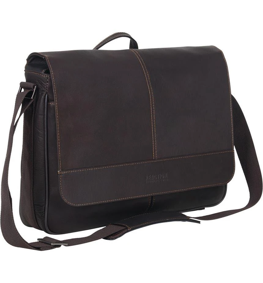 Kenneth Cole Colombian Leather Crossbody Laptop Case & Tablet Messenger Bag 4