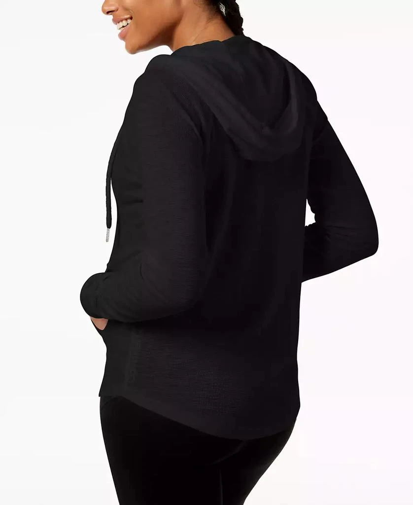 Calvin Klein Ruched-Sleeve Zip Hoodie 6