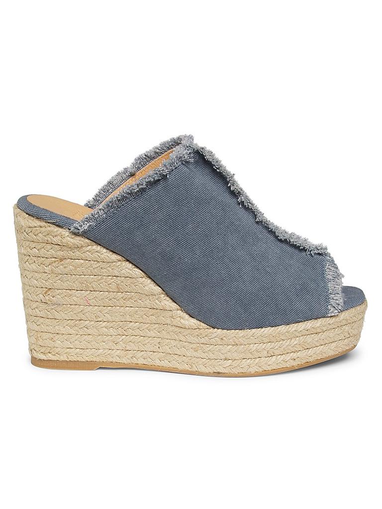 CASTAÑER Fatima 95MM Canvas Wedge Espadrilles