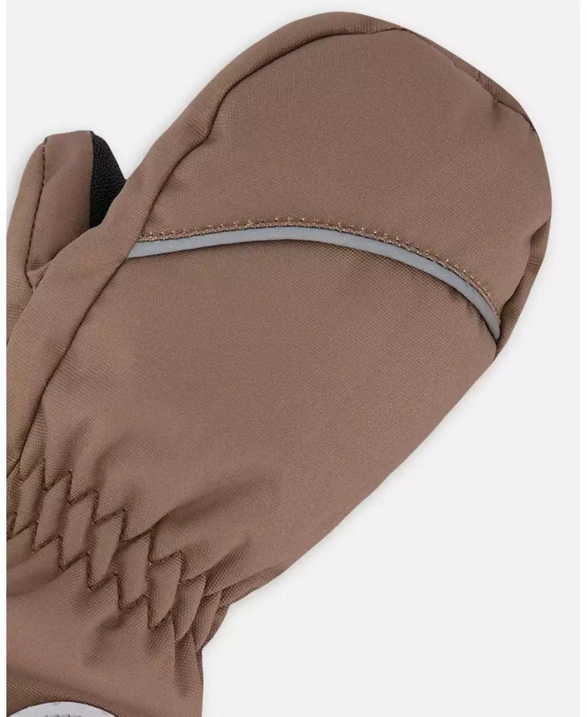 Deux par Deux Boy Winter Mittens Play Taupe - Child 4