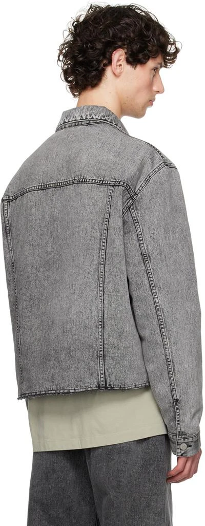 MM6 Black Padded Denim Jacket 3