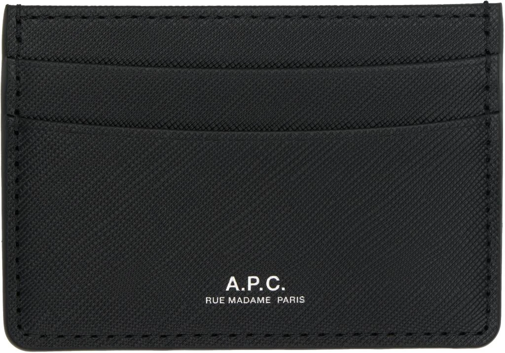 A.P.C. Black Andre Card Holder 1