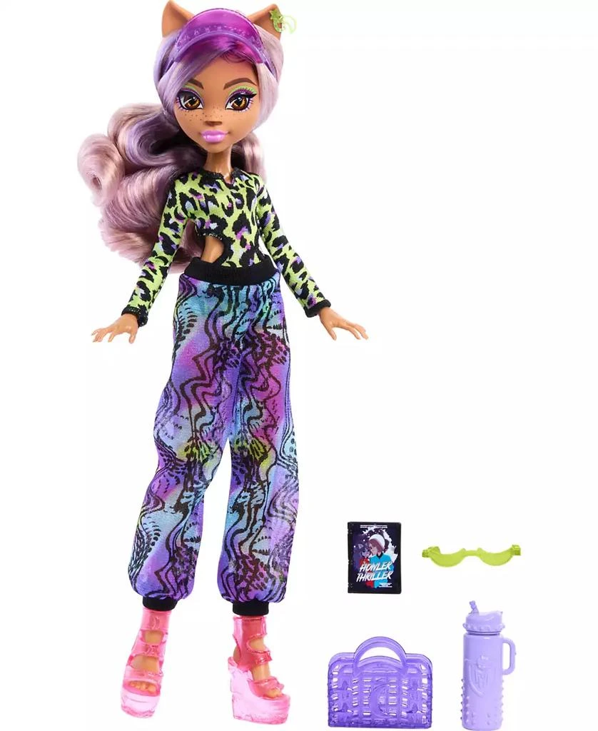 Monster High Scare-Adise Island Clawdeen Wolf Fashion Doll with Swimsuit Accessories 1