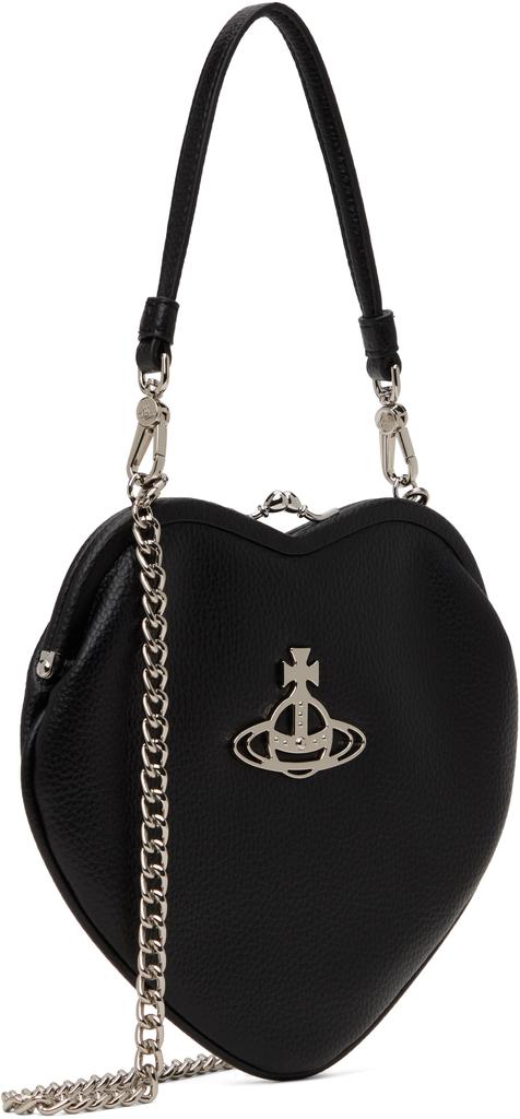 Vivienne Westwood Black Belle Heart Frame Bag