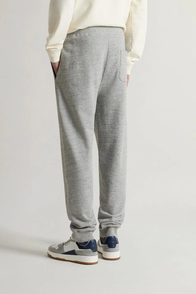 Woolrich Pants in Pure Cotton Mouliné Fleece - Men - Gray 3