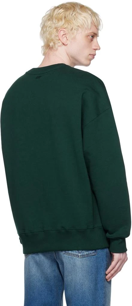AMI SSENSE Exclusive Green Ami de Cœur Sweatshirt 3