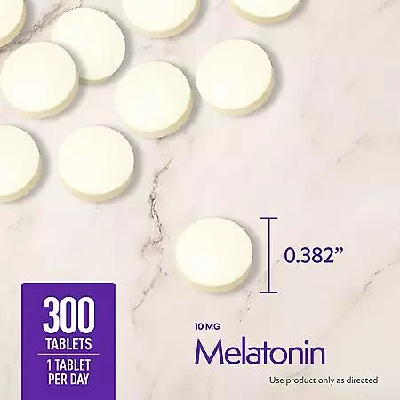 Member's Mark Member's Mark Timed-Release Melatonin Tablets, 10 mg, 300 ct. 3