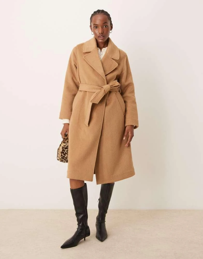 Abercrombie & Fitch Abercrombie & Fitch trench coat with belt in camel 1