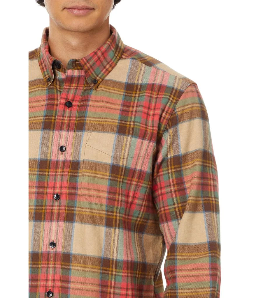 L.L.BEAN Scotch Plaid Flannel Shirt Traditional Fit 3